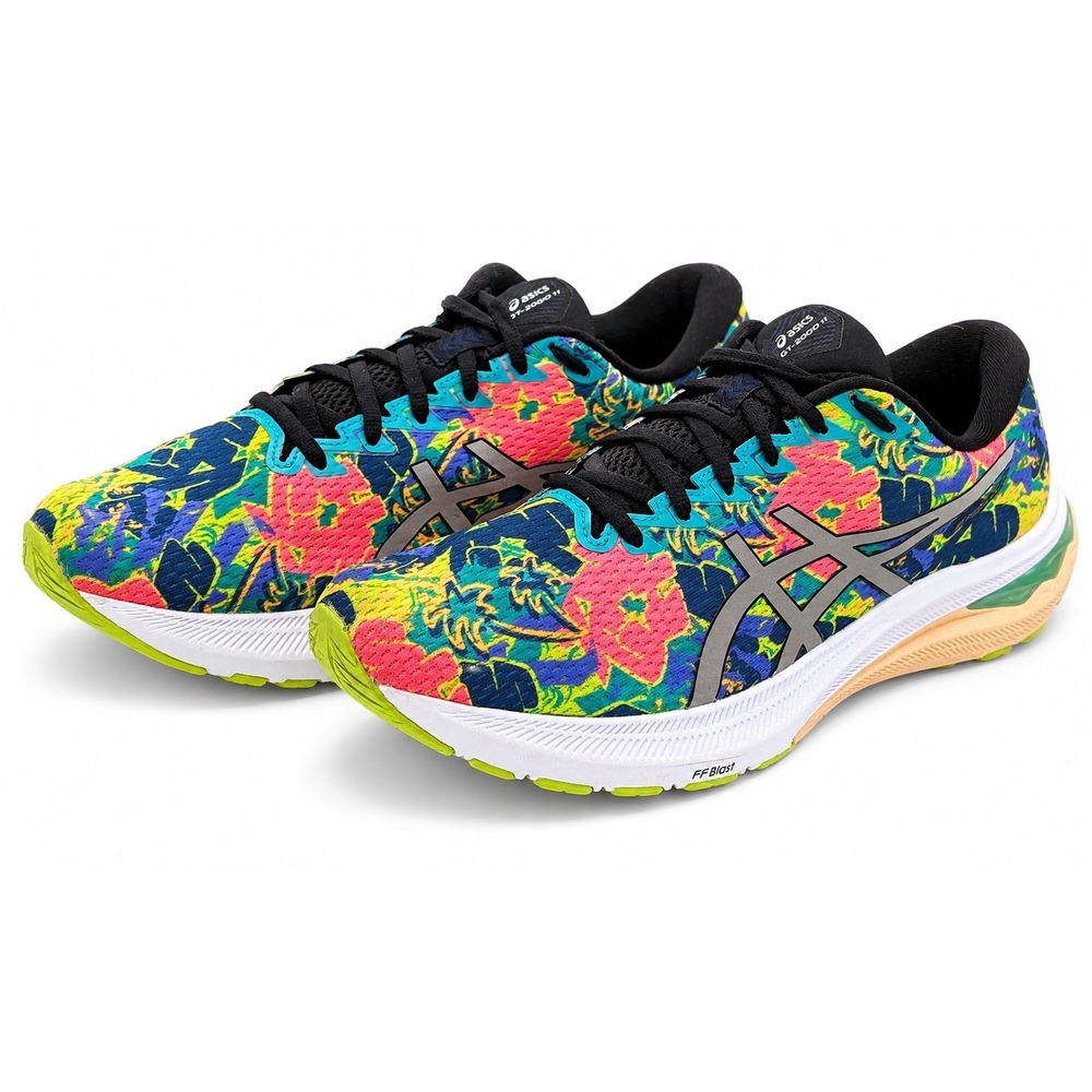 ASICS GT-2000 11 Lite Show Mens 12 Floral Multicolor Blue Running Shoes 1012B444